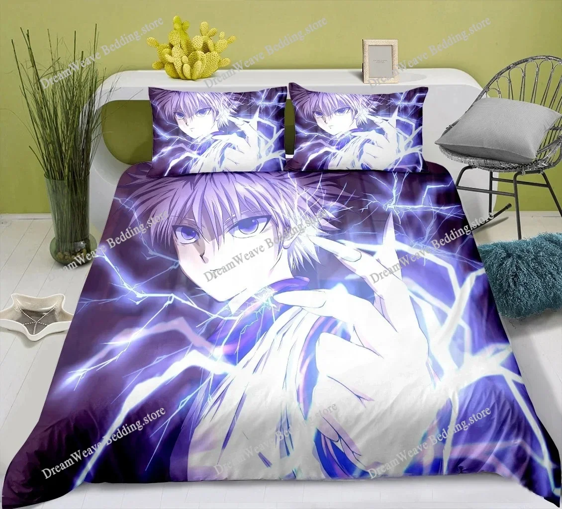 

Home Textile Cartoons Hunter X Hunter Cover Duvet Cover Pillow Case Boy Girl Polyester Bedding Set King Queen Twin Size741