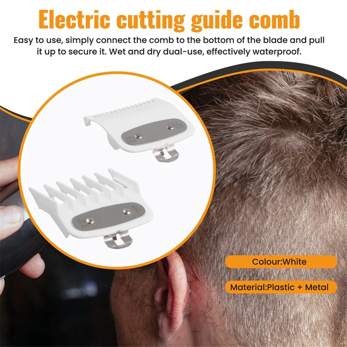 WAHL 헤어 클리퍼 빗 가이드 키트, 헤어 트리머 가드 부착, 1.5mm, 4.5mm, 2 개