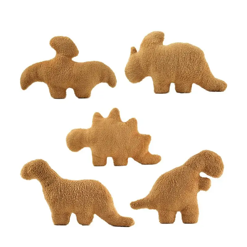 

1pcs Dino Chicken Nugget Pillow Soft Dinosaur Chicken Nuggets Pillow for Birthday Gifts Dinosaur Theme Birthday Party Decorat