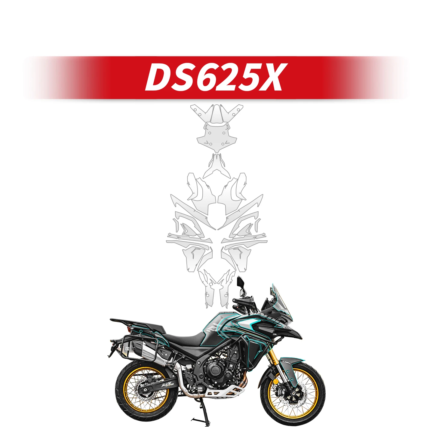 

For VOGE DS625X Motorcycle Full Body Transparent Protective Film Fairing Kits Of Bike Accessories Protection TPU material