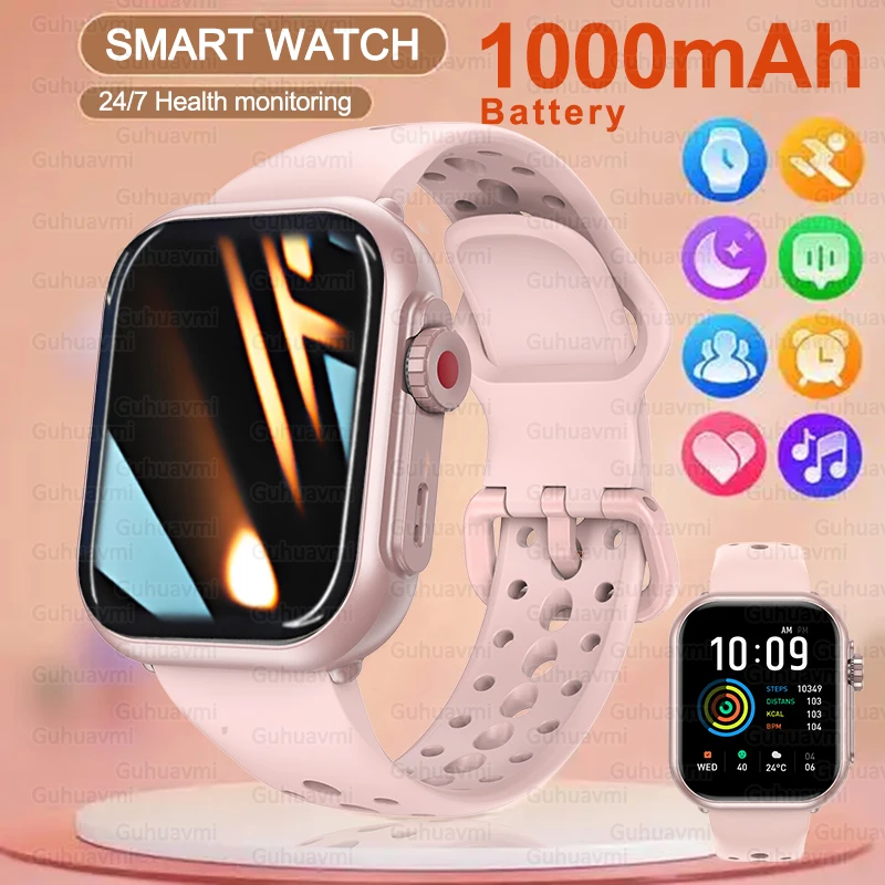 

Новинка для Huawei IOS Watch Ultra 2, умные часы для женщин, 1000 мАч, 1,85 дюйма, AMOLED, полный сенсорный экран, BT Call, женские модные умные часы