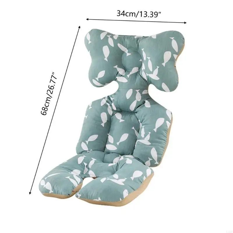 Forro para cochecito 54DF, Coche infantil para asiento, cochecito algodón para asiento, cojín para asiento, cuello para