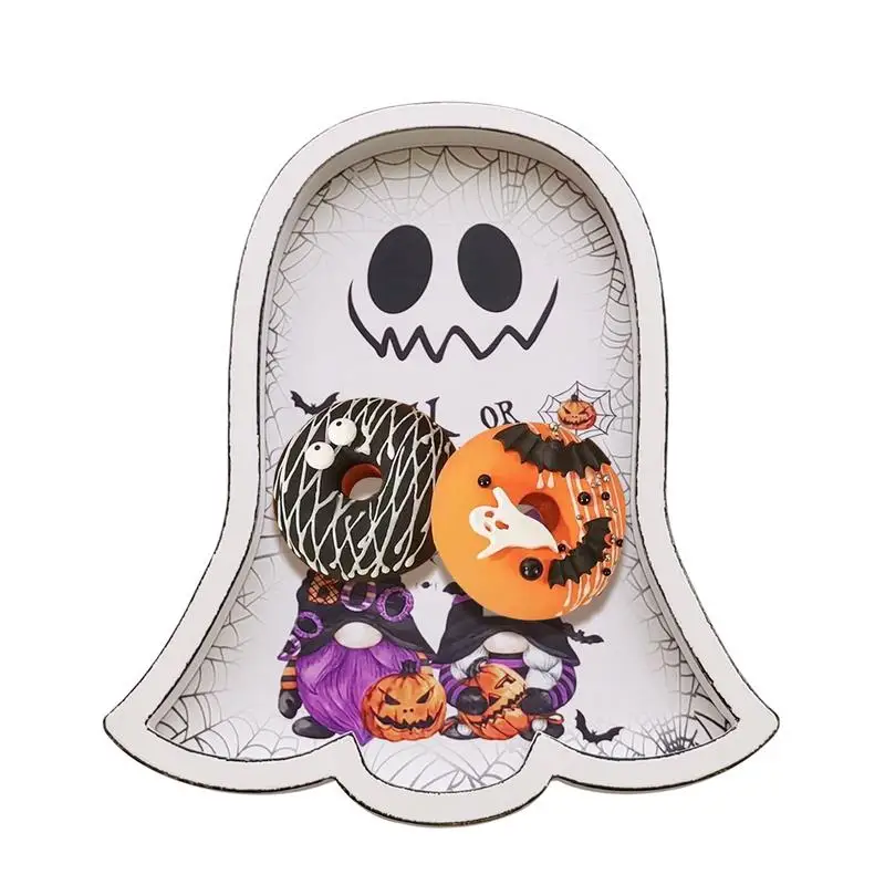 Halloween Ghost Charcuterie Board Ghost Theme Cake Plate Ghost Snack Fruit Meat Cheese Board Halloween Ghost Appetizers Board