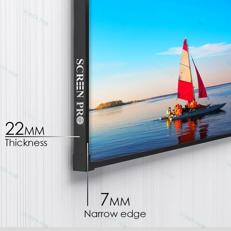 92 Inch ALR Screen for Long Throw Projector Ambient Light Rejection Screen Fixed Frame Projection Screen