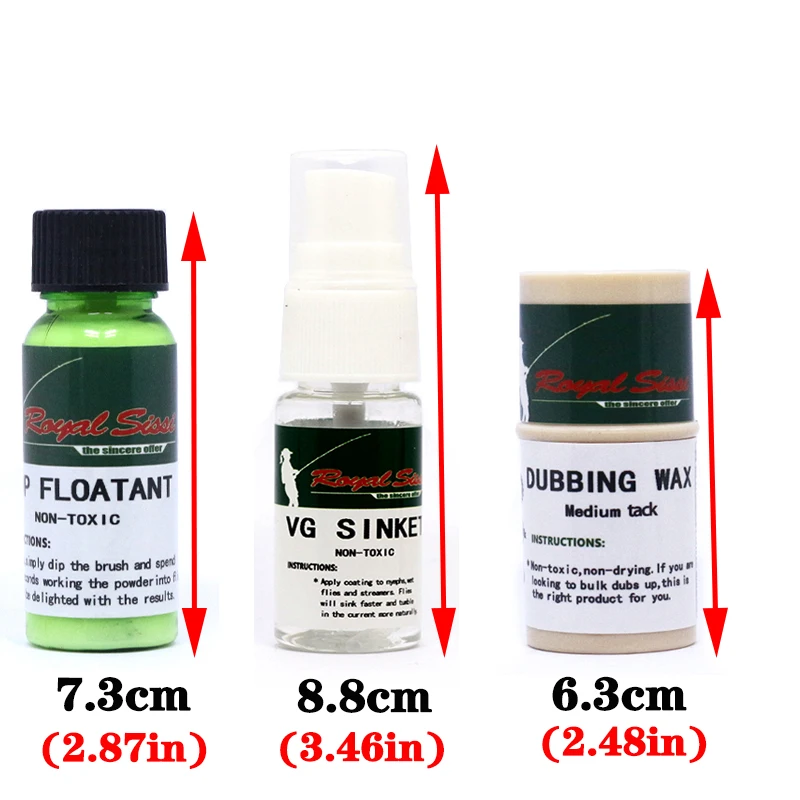 Dodatki chemiczne do wędkarstwa muchowego zebrane Top floatant w proszku/wiązanie muchowe wosk do dubbingowania/VG sinket liquid wędkarskie akcesoria