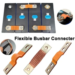 Conector de cobre flexível para bateria Lifepo4, barramento, 230Ah, 280Ah, 300Ah, 12V, 56mm, 74mm, uso 1 Pc, 2 Pcs, 3 Pcs, 4 Pcs, 8Pcs