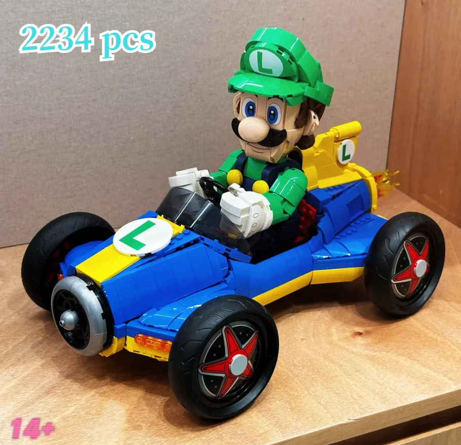 

2026 New 72050 Super Mali Racing Luigi Car Set Blue Racing, Favorite Characters