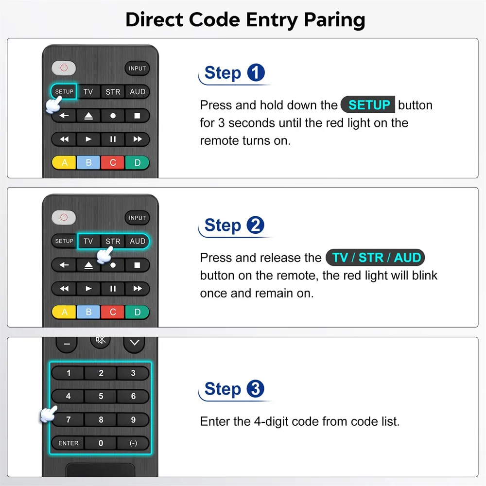 جهاز تحكم عن بعد للتلفزيون العالمي لأجهزة سامسونج LG TCL Hisense Sony Philips Onn Vizio Sharp Panasonic RCA Toshiba Haier JVC Hitachi TVs