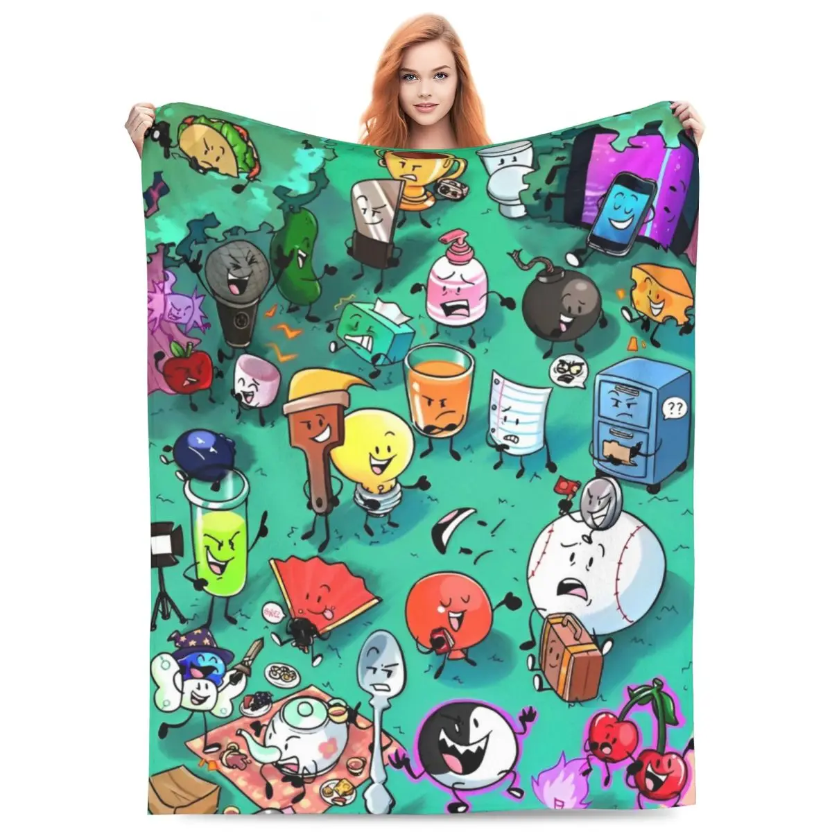 Inamate Insanity - Battle For Dream Island Blankets Velvet Soft Throw Blankets for Outdoor Travel Bed Rug