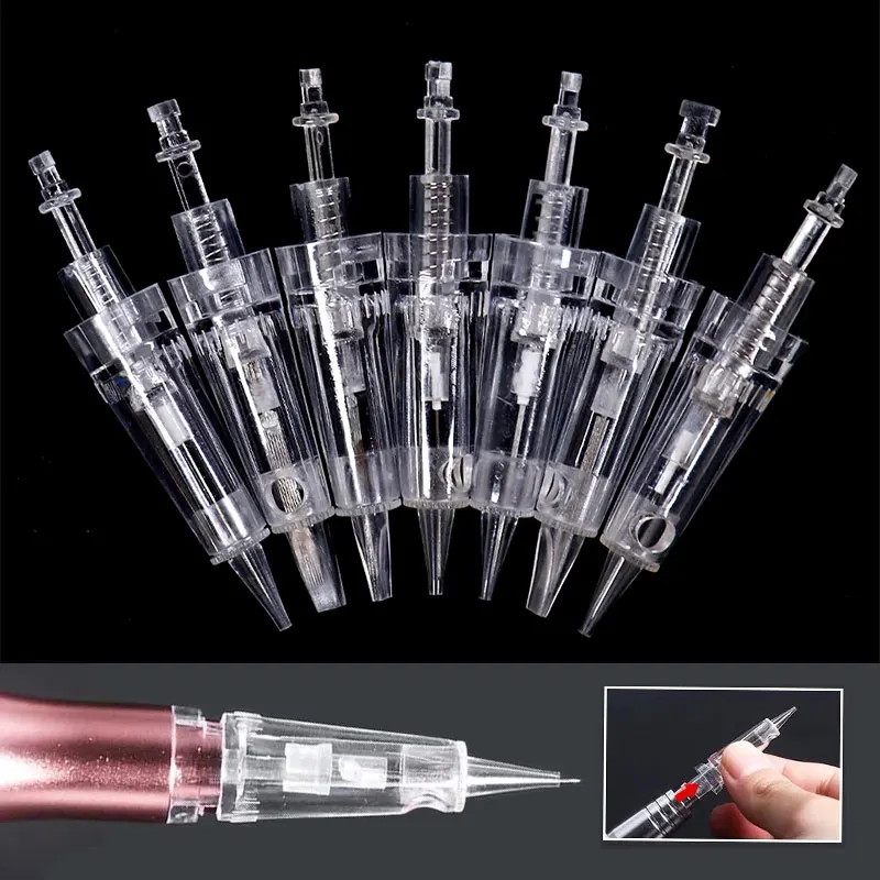 20Pcs Tattoo Needle Cartridge Microneedling baionetta R1 R2 R3 R5 R7 ago per trucco permanente sopracciglio Lip Eyeliner Machine