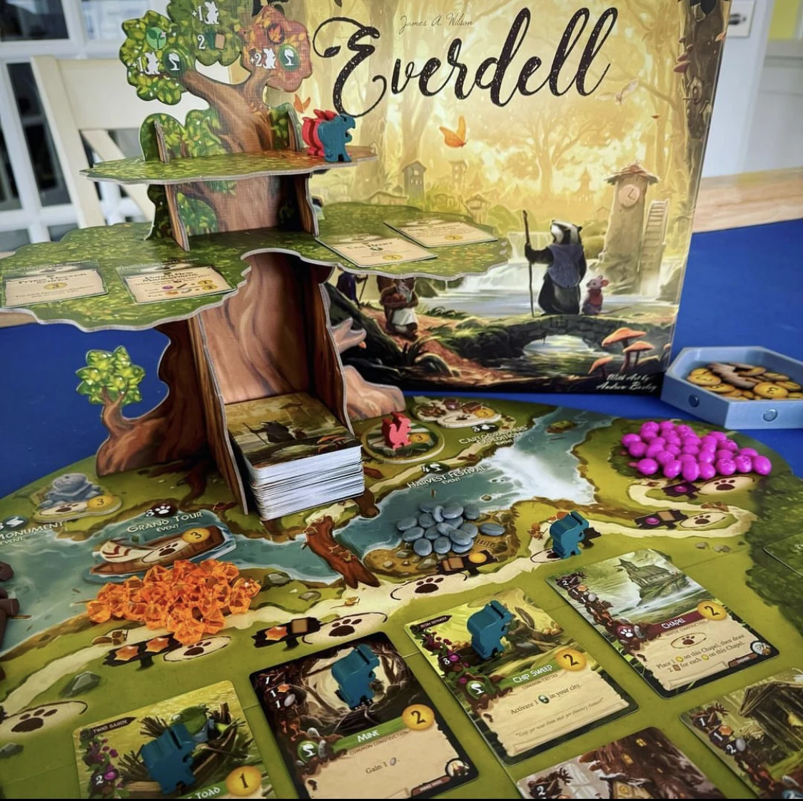 Everdell English Board Game 2-4 Players Family/Party Funny Table Game Friends Entertainment Strategy Game