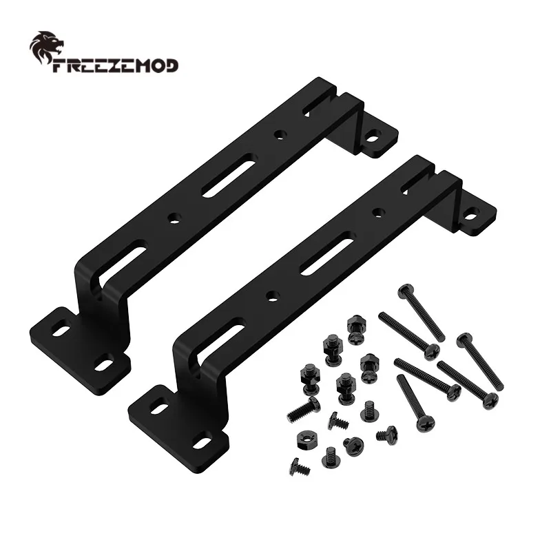 FREEZEMOD Soporte de montaje convexo para fijación de pared de fila de depósito/bomba/radiador, aleación de aluminio SXKJ-TX