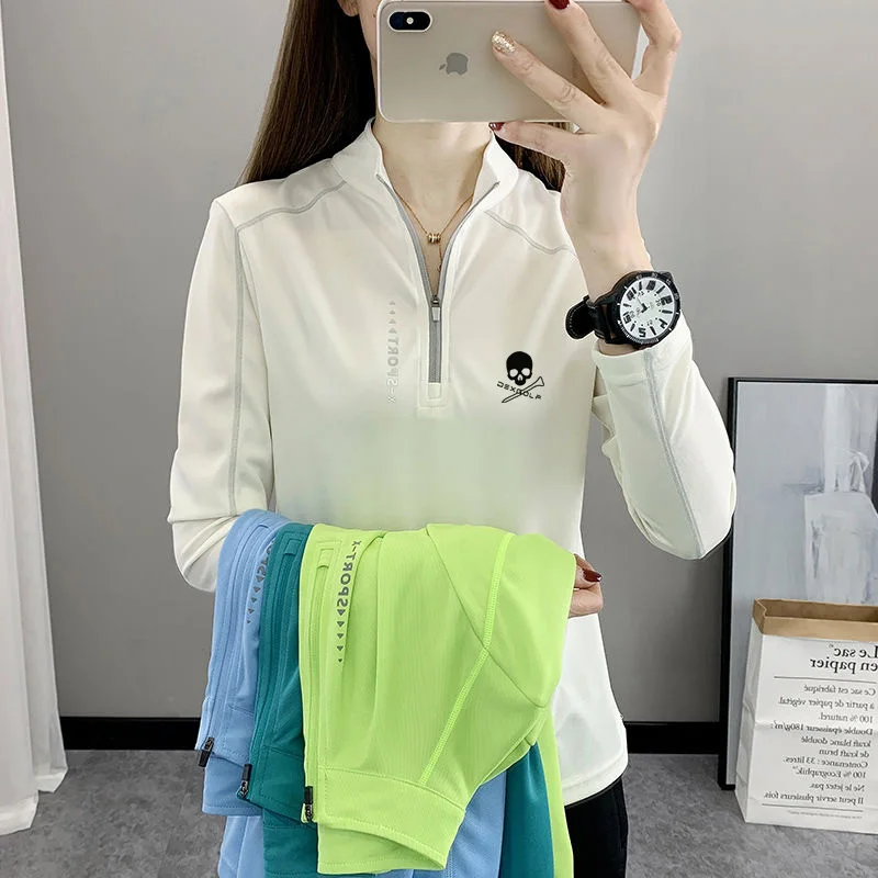 Women's sports slim-fit jacket brand tennis ball wear girls fitness running sports coat Stretch slim-fit women's sports coat