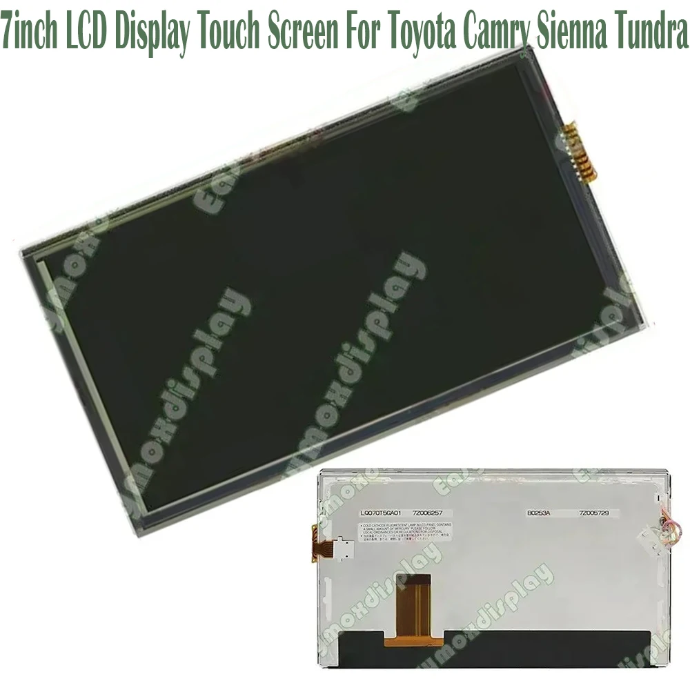 

LQ070T5GA01 For Toyota Camry Sienna Tundra 7inch LCD Display Touch Screen Car Radio Navigation Replacement