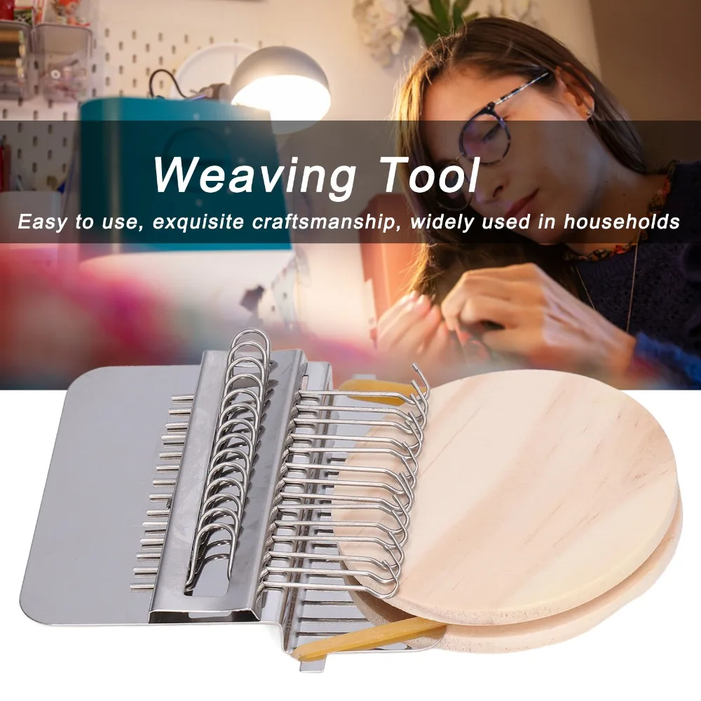 

Durable Small Size Mini Weaving Loom Speed Type Portable Textile Machine Handheld Mini Clothes Repair Tool Personalized Design