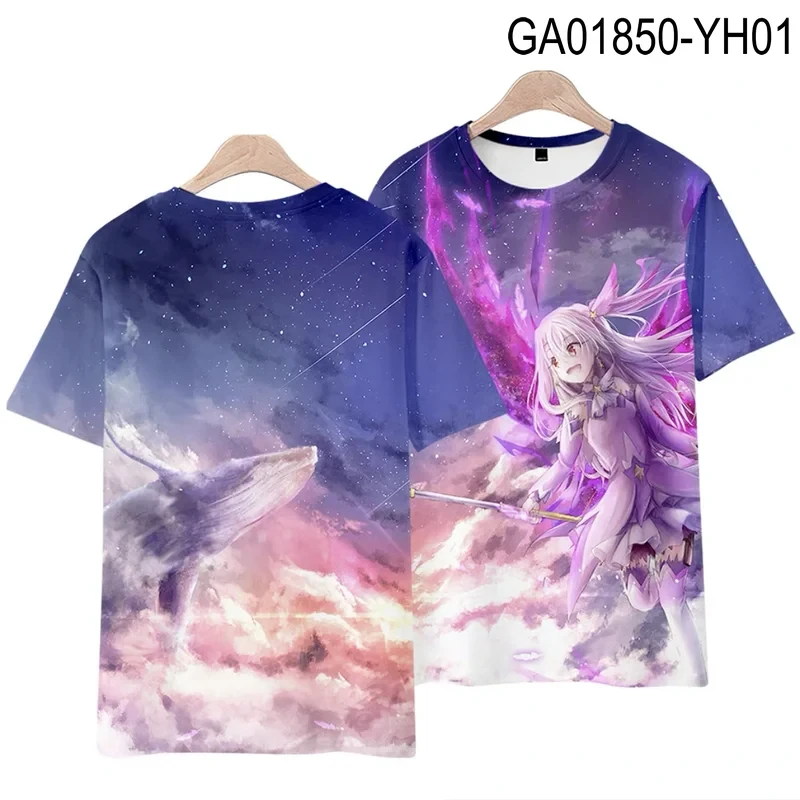 Anime Fate/kaleid Liner 3D Print T Shirt Women Men Summer Fashion Short Sleeve Funny Graphic Tshirt Streetwear Cosplay Costume