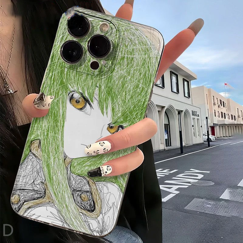 Funda suave transparente de lujo con diseño de Code Geass para iPhone 17 17Air 16 15 13 12 11 14 Pro Max XS XR 7 8 16 Plus 4