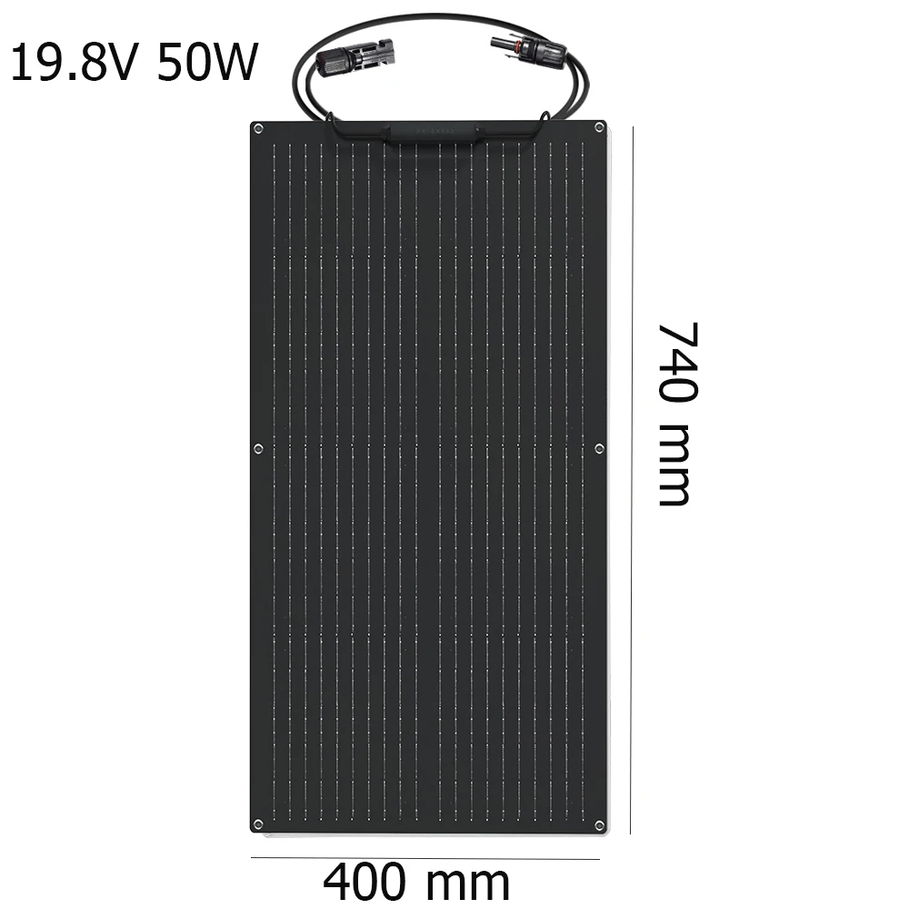 XINPUGUANG panel fotowoltaiczny 12V 50W elastyczny panel solarny 19.8V 100W fotowoltaiczne panele słoneczne ładowarka do samochodu łodzi camper home balkon camping Panele fotowoltaiczne Ogniwa słoneczne Akumulator — zdjęcie produktu 2