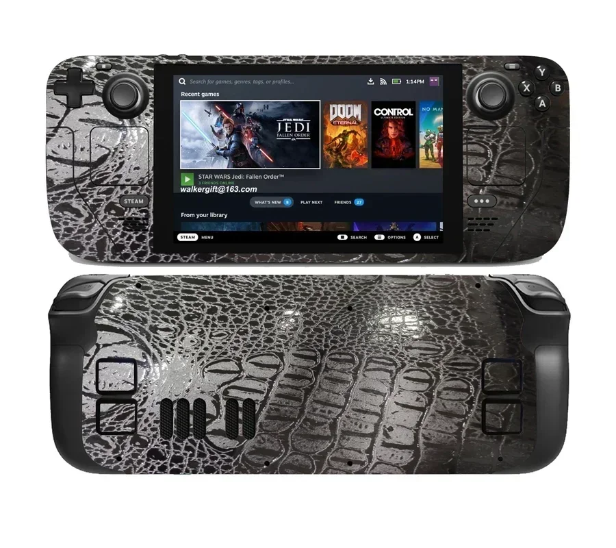 

Fashion Notebook Sticker for Valve Steam Deck 7inch Gaming Handhelds Laptop Carbon fiber Vinyl Protection