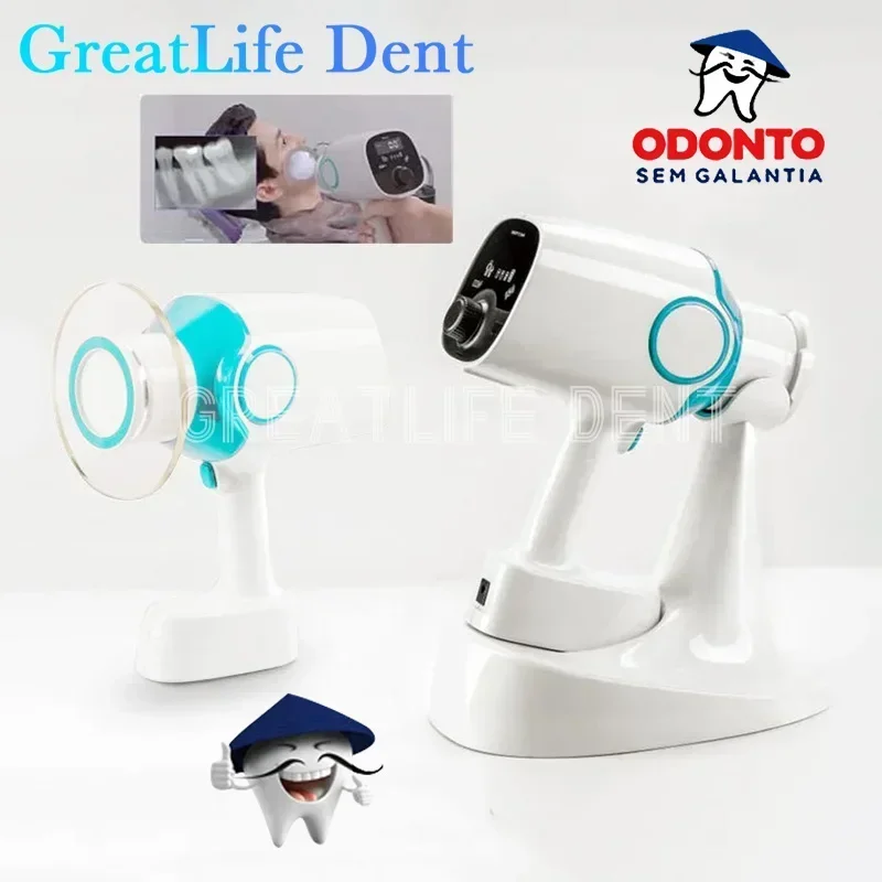 Greatlife Dental X-Ray Machine Handheld X-Ray Camera Wireless RVG Image Sensor System Dental X-Ray Unit for Dental Clinic