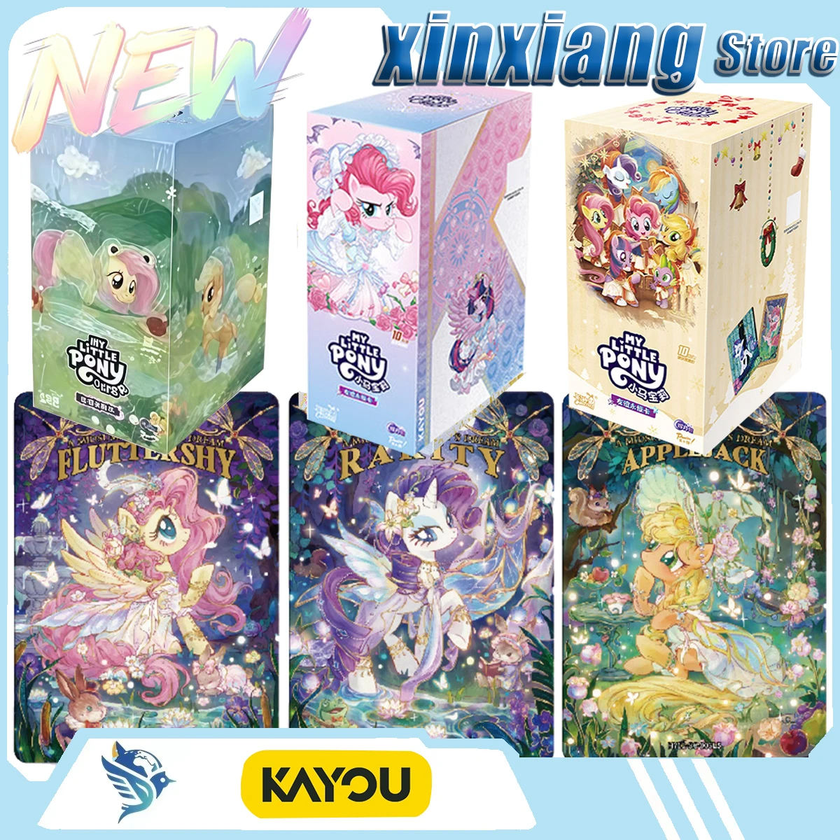 NEW Genuine KAYOU My Little Pony Friendship Eternal Collectible Trading Cards Shining Moon Volume 12 Surprise Gift for Girls
