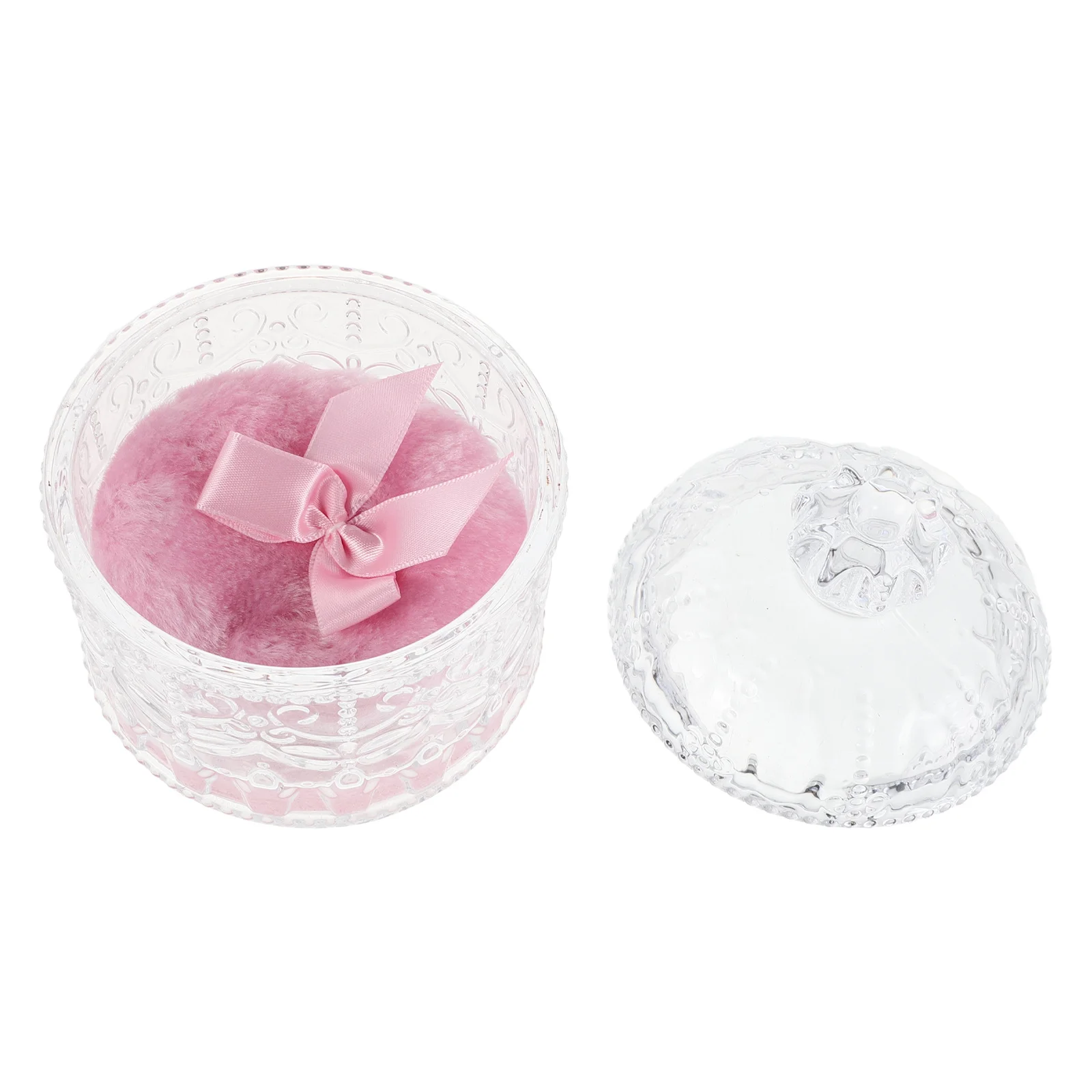 

1Set Soft Powder Puff Soft Fiber Washable Makeup Applicator Round Makeup Puff Pad for Loose Face and Body Powder Portable