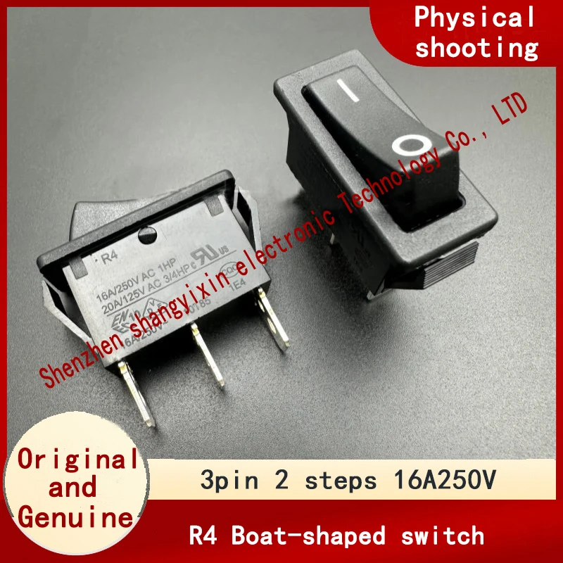 R4 Sliding Plate Switch Boat-shaped Type 3-pin 2-position 16A 250VAC Button KCD3 33*15mm