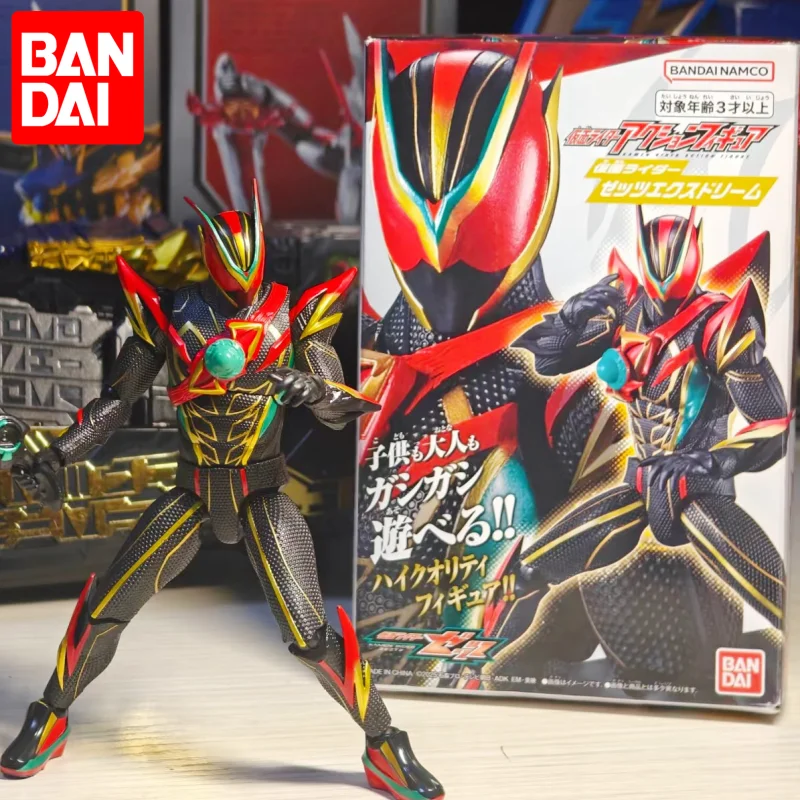 

Original BANDAI Rider Action Figure Kamen Rider Zeztz ZZZ EX Dream Assembled Movable Model Collectible Toy Boy's Birthday Gift