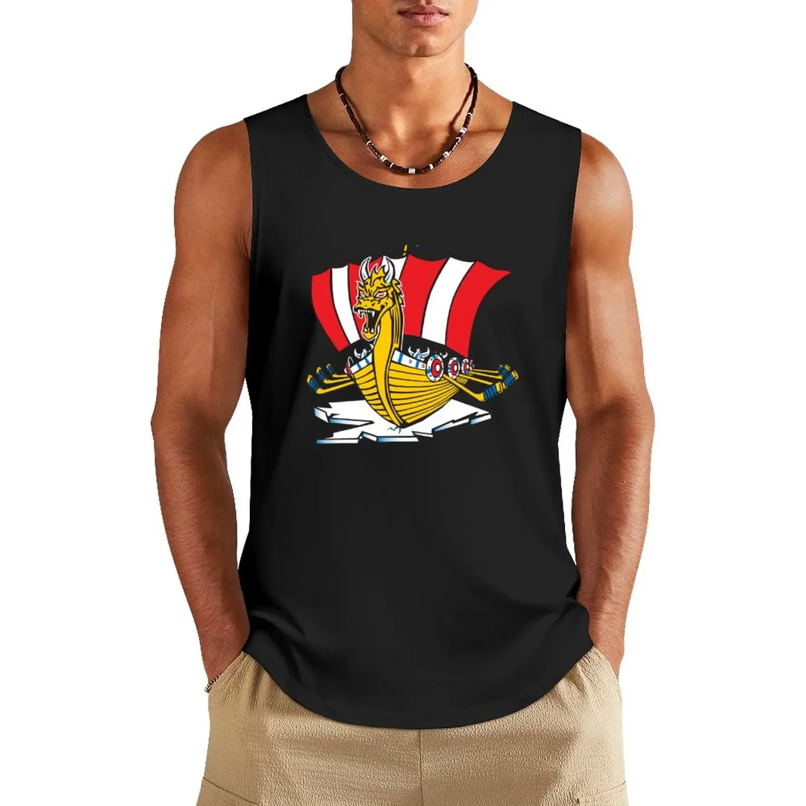 

Baie Comeau Drakkar-club Tank Top Vests men clothing Working vest