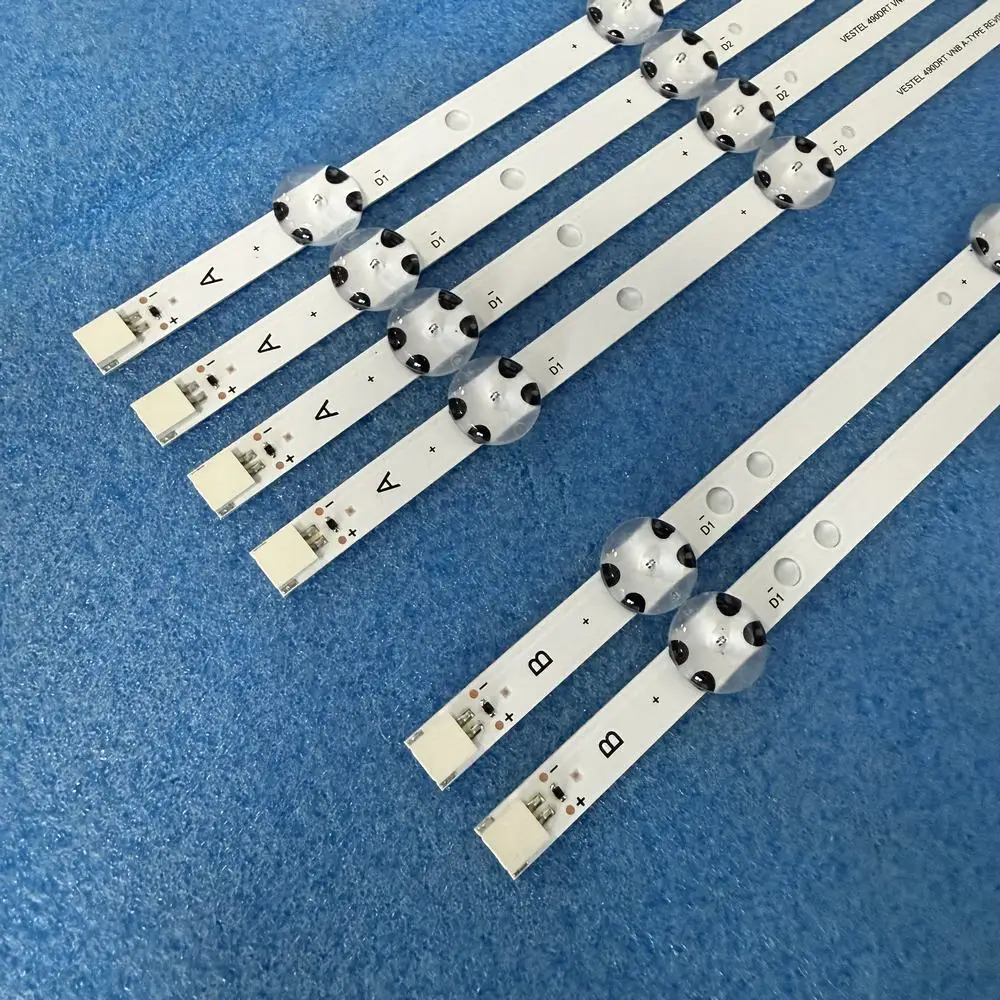 

6pcs/set LED Strip For VESTEL 49FA5000 49FA7000 TOSHIBA 49L3763DA TECHWOOD 49AO4USB 49A04USB Telefunken 49FC5510 D49F287E4