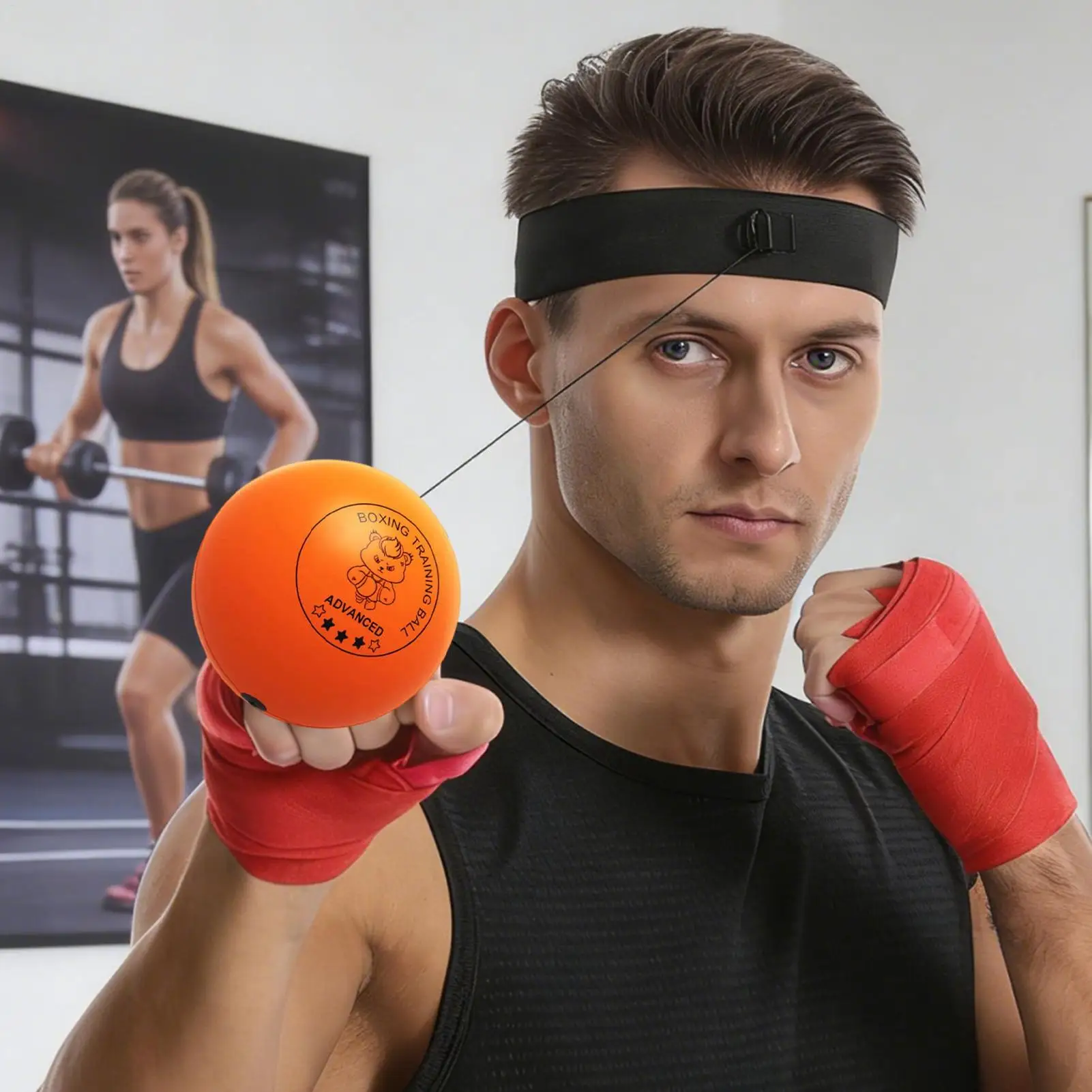 1 PC Boxing Speed Ball, Training Reaction Ball, Head Boxing Ball, Coordination Exercise Ball, Vent Decompressions Ball