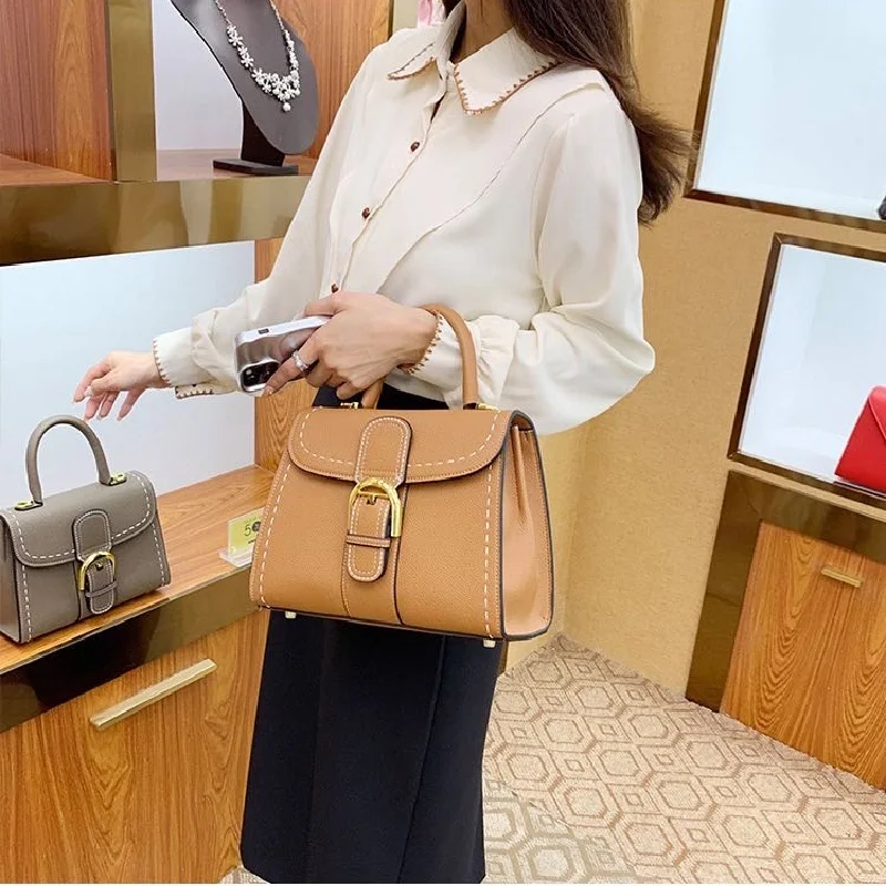 Large Capacity Saddle Bag Saddle Buckle Women\'s Bag Kelly Bag Guangzhou High-quality Crossbody Handbag