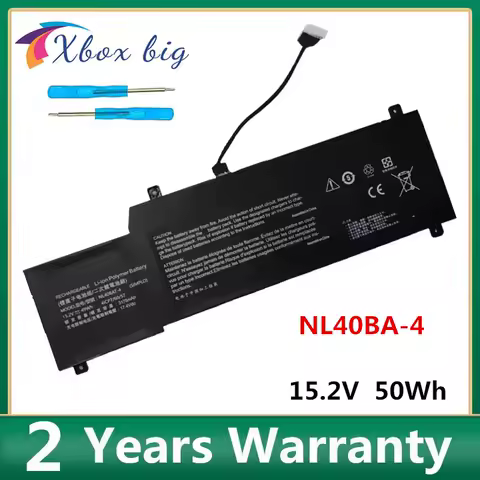 NL40BAT-4 15.2V 3175mAh Laptop Battery For Getac Machenike Machcreator-A 4ICP7/60/57 Li-Polymer Rechargeable Battery Packs