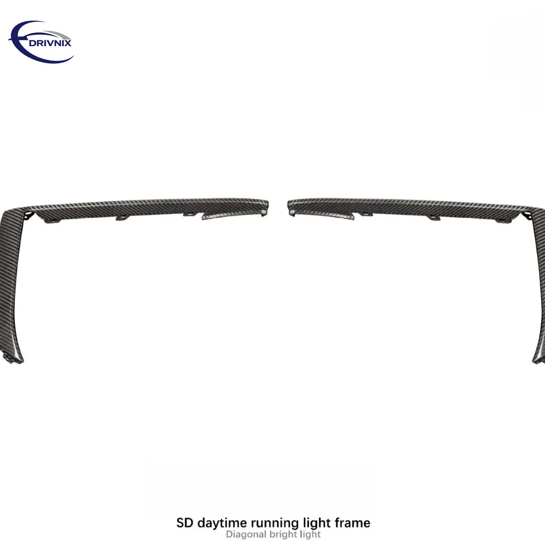High Quality Front Bumper daytime running light Grille Frame Dry Carbon Replacement For 2024‑UP Cayenne 9Y0.2 SD Replaceable
