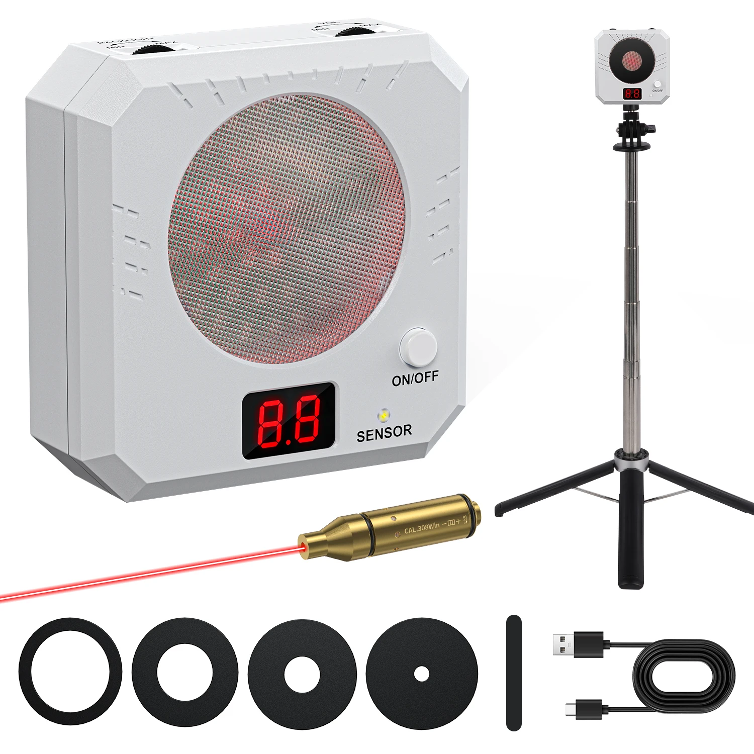 .308win Red Dot Laser Trainer and Electronic Laser Target Training Toy Equipment with Target Bracket