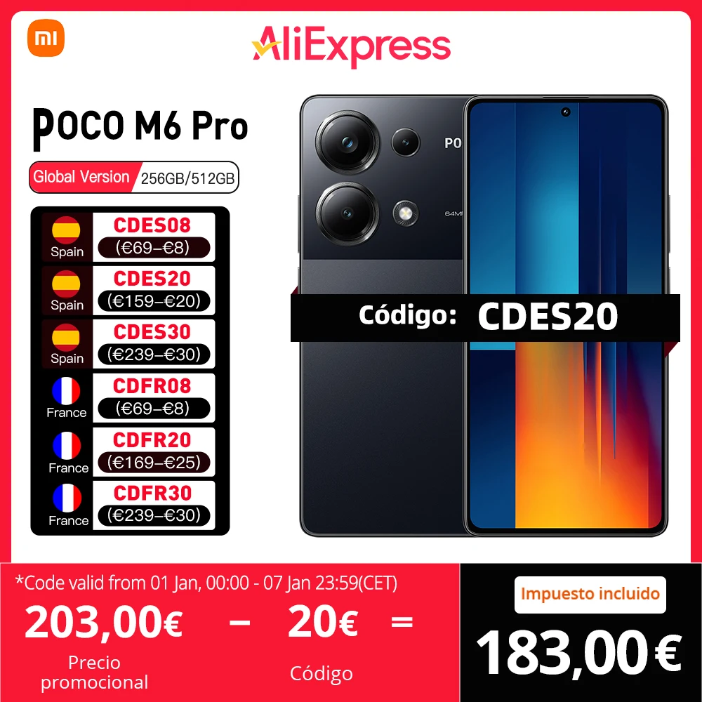 POCO M6 Pro Global Version NFC 12+512GB MediaTek Helio G99-Ultra 6.67