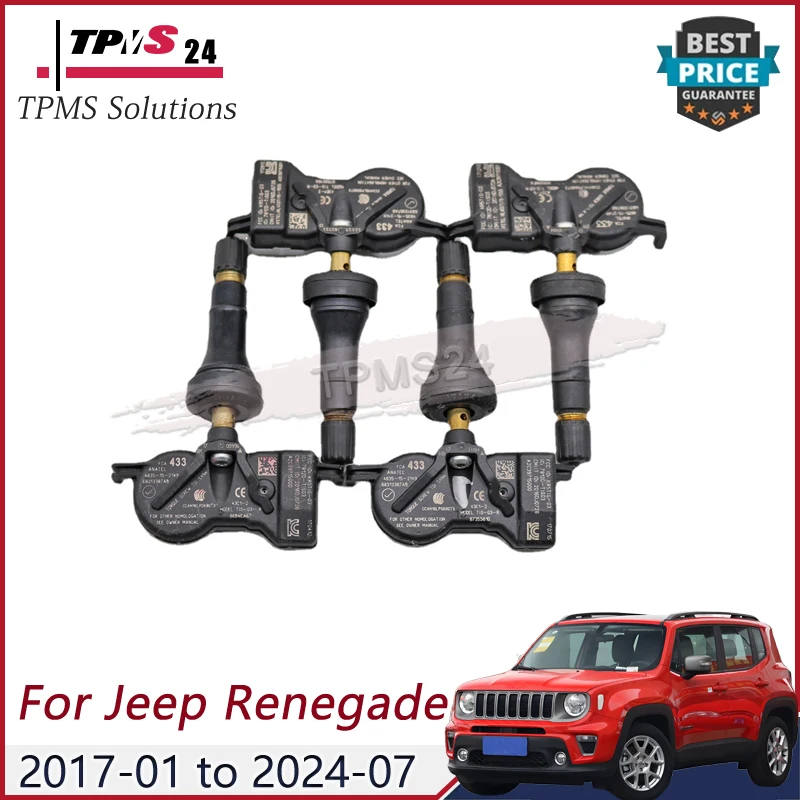 Für Jeep Renegade 2017-2024 68313387 AB 433 MHz REIFENDRUCKMONITOR SENSOR