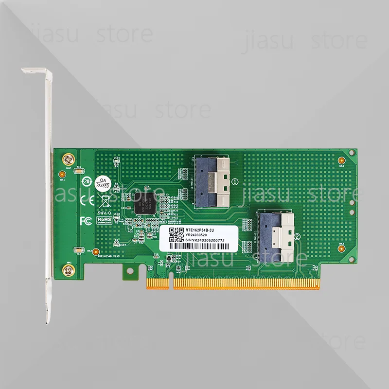 PCIe 4.0 x16 to SlimSAS 8654 Backplane Board, External GPU Expansion Adapter, Independent GPU Extension Card