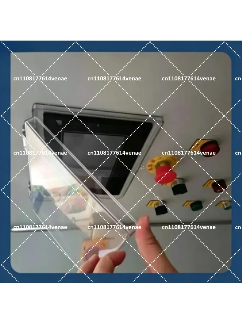 7 Inch Touch Screen Protective Shell Plastic Clear Cover Housing Case Transparent Lockable for HMI Panel