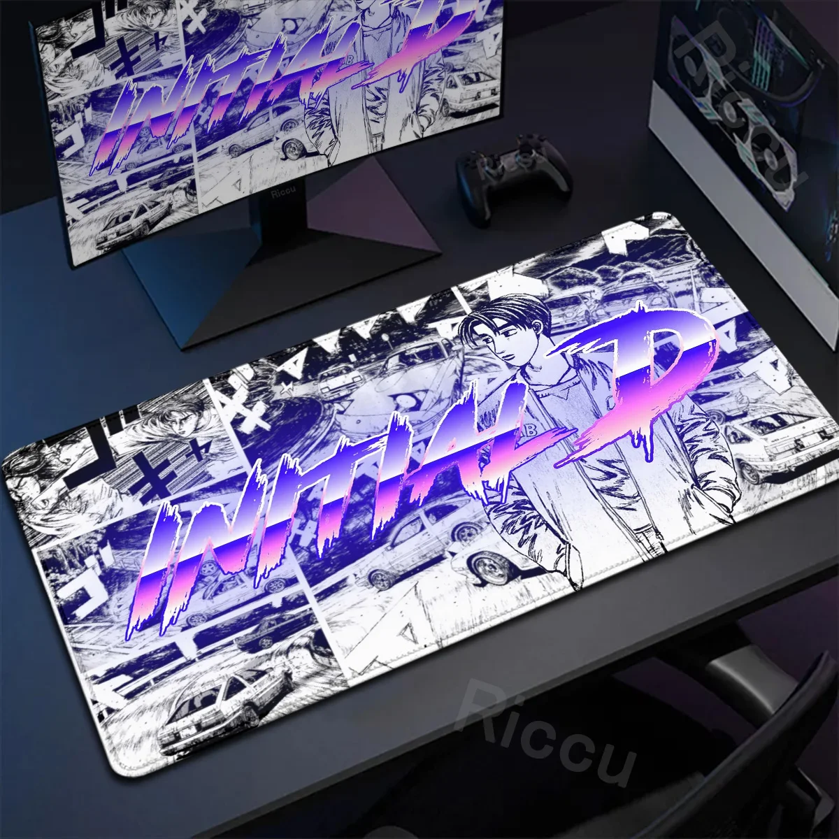 

Large PC Table Mousepad Xxl HD Print Art Original Keyboard Mausepad Office Accessories Non-slip Deskmat Initial D AE86 Mouse Pad