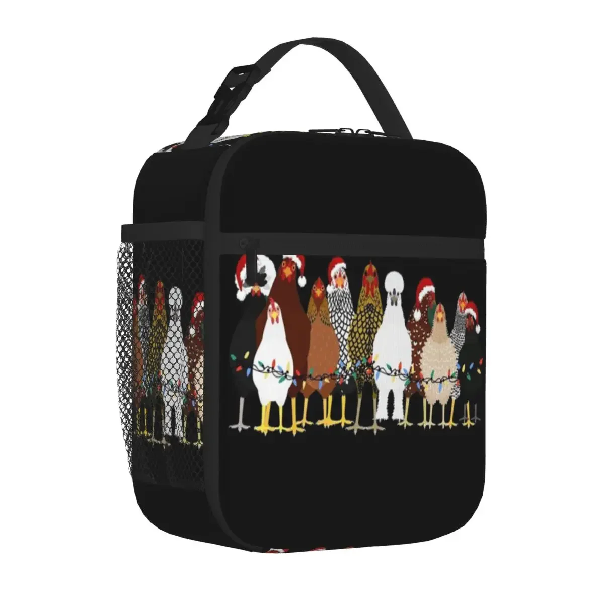 Bestselling Christmas Chickens Gifts For Chicken Lovers Cute Lunch Box Bag Beach Outing Insulated Lunch Pouch
