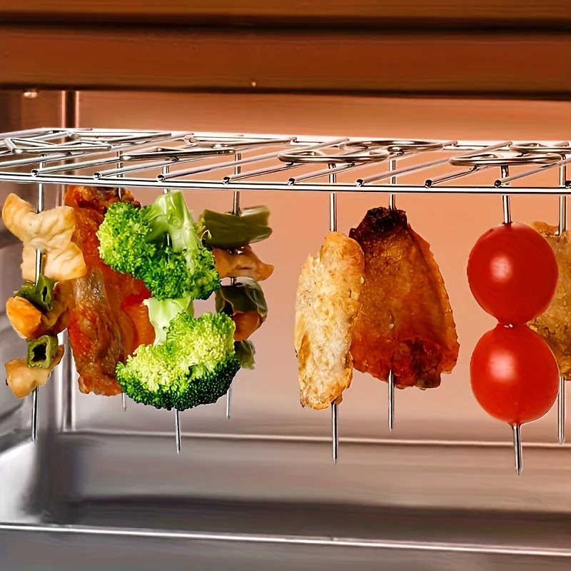 10-30pcs Stainless Steel Skewer Grill Kabob Skewers Sticks For Grilling Reusable Kebab Barbecue BBQ Stick Special Baking Needle view 3
