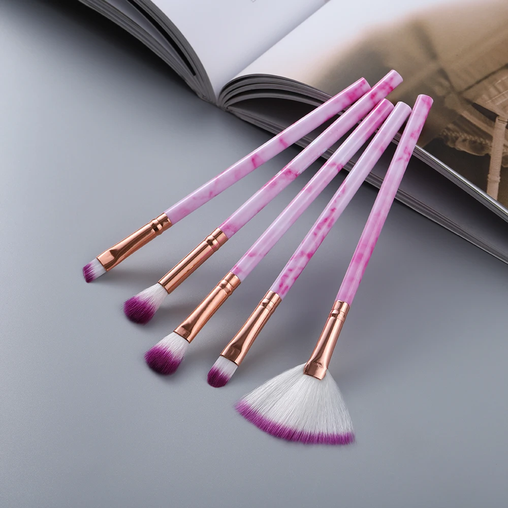 KOSMETYKI Red Makeup Brushes Tool Set, pó cosmético, sombra de olho, base, blush, mistura, beleza, pincel de maquiagem