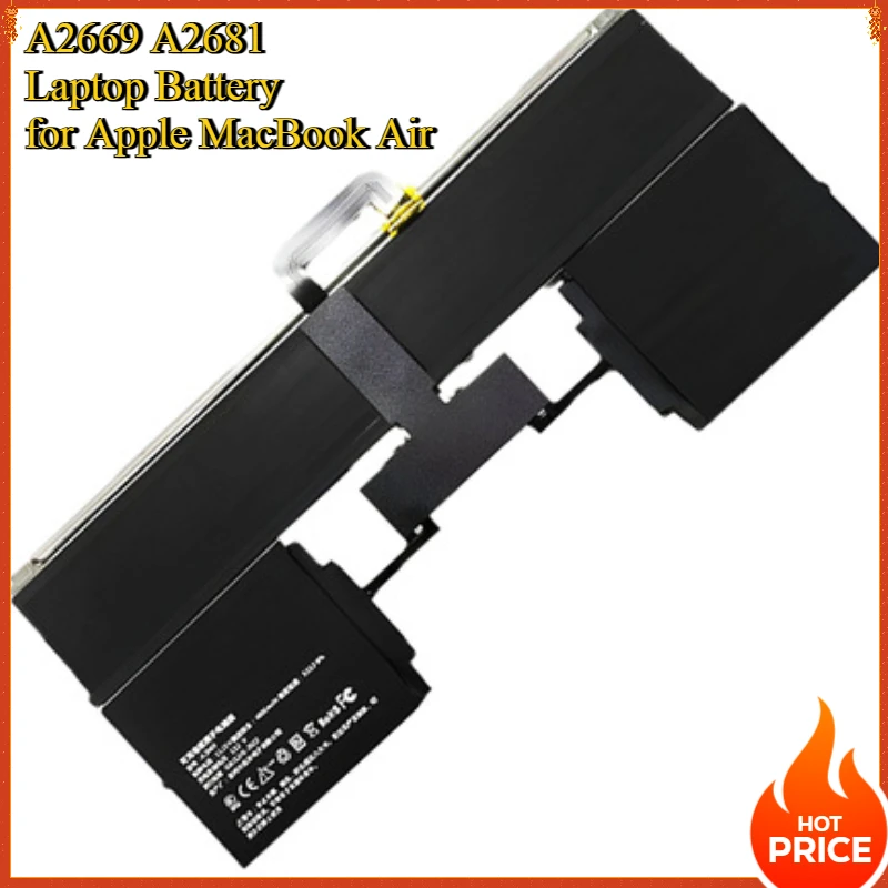 

New A2669 A2681 Laptop Battery for Apple MacBook Air 13 Inch M2 2022 Year 11.54V 52.6Wh 4561mAh for MacBook Air 13 A2681 A3113