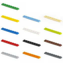 120pcs Bulk Building Blocks Thin Figures Bricks 1x8 Dots 12Color Educational Creative Size Compatible With 3460 Toy for Children