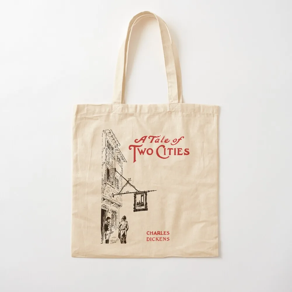 A Tale of Two Cities T-Shirt Charles Dickens, Classic Novel Literature Vintage Retro Wall Art Tote Bag Canvas Canvas Tote Bag