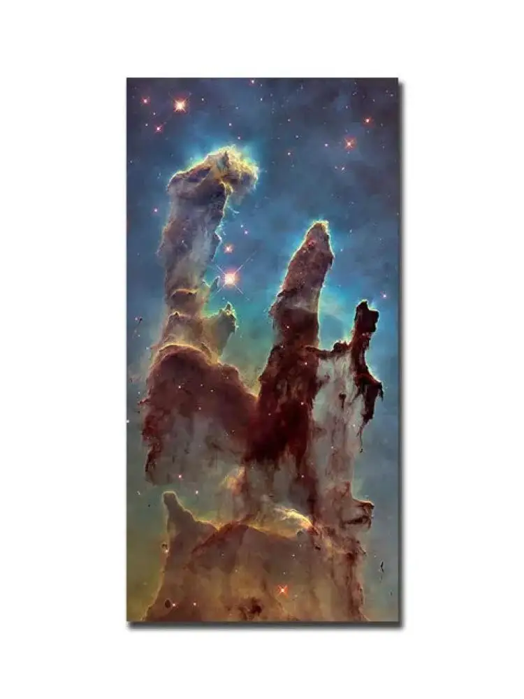 Carina Nebula Deep Field Canvas Painting Poster Art James Webb Space Telescope Cosmic Cliffs Black Hole for Living Room Deocr