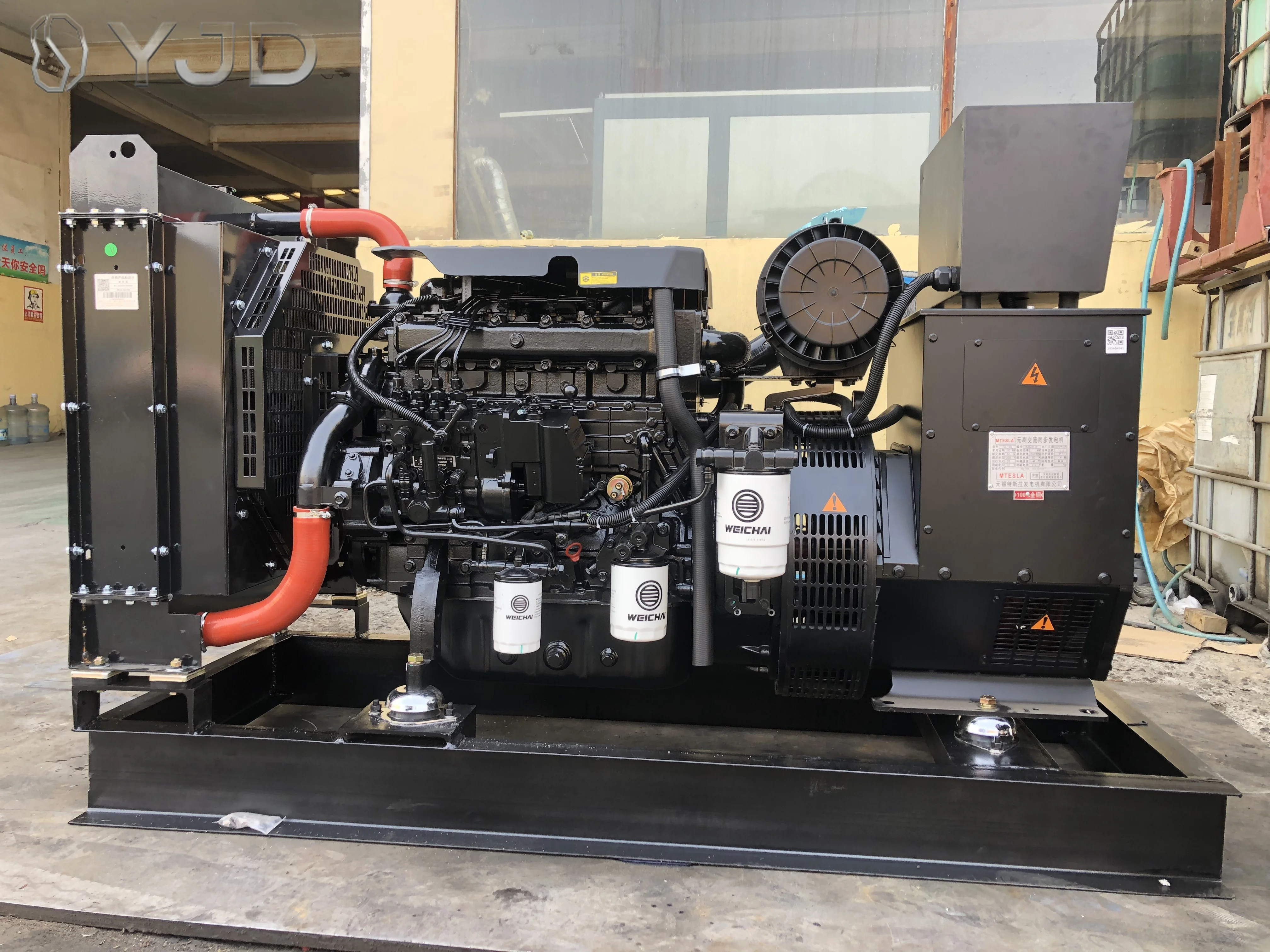 WeiC-hai Engine Standby Power Hot Sale Open Frame Set100KVA 150KVA Genset Diesel Generator Set Three Phase 50Hz 60Hz with ATS
