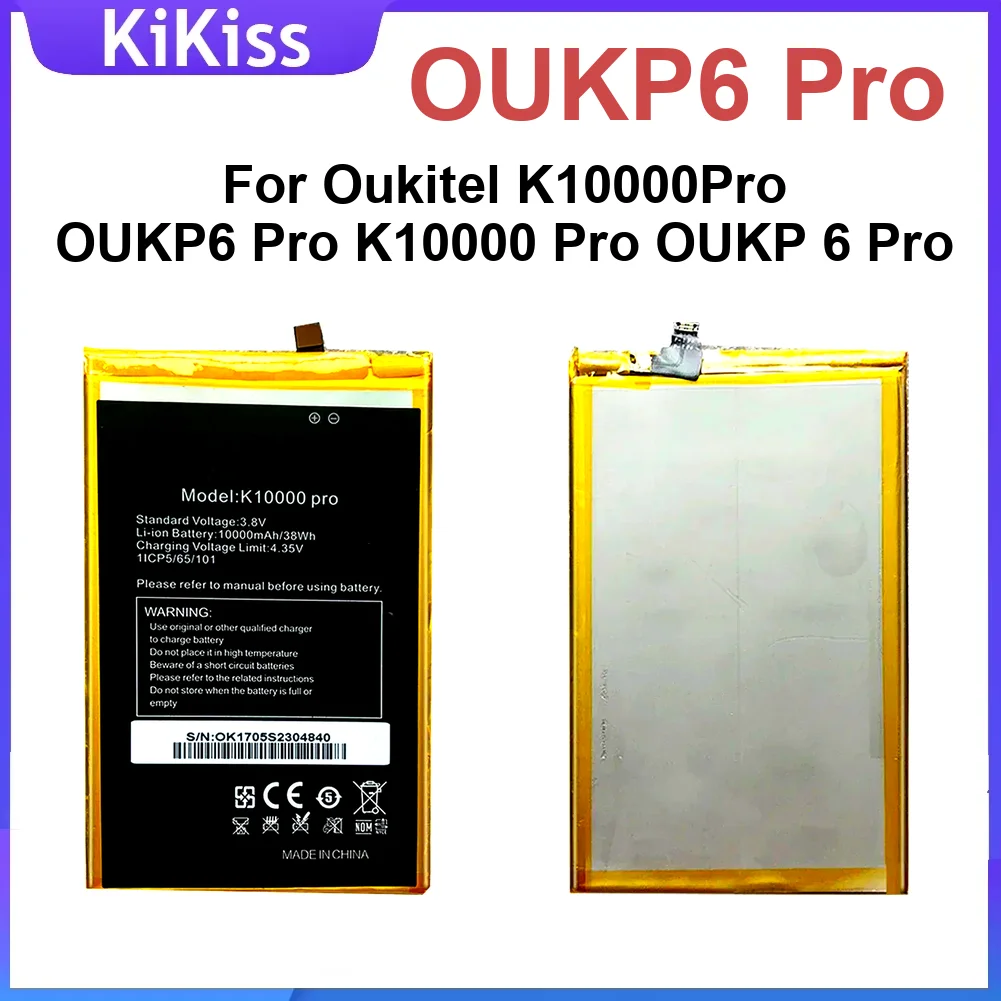 

10000Mah OUKP6 Pro Battery For Oukitel K10000 Oukp 6 Durable Rechargeable Mobile Phone