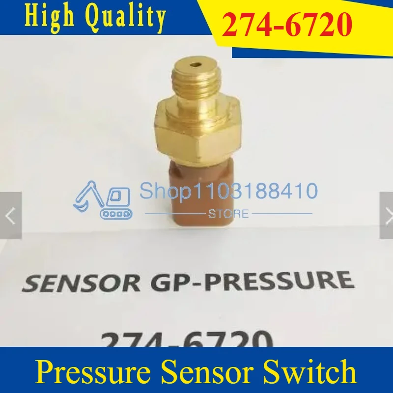 

2Piecs Fuel Oil Pressure Sensor Switch 274-6720 For Caterpillarr Excavator 312D 315C 320D 323D M313C M316C Backhoe 2746720